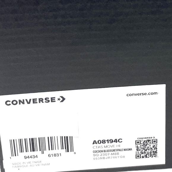 Converse Ctas Move Platform Shoes Skate Sneakers Women Size Blue Canvas A08194C - Picture 9 of 10